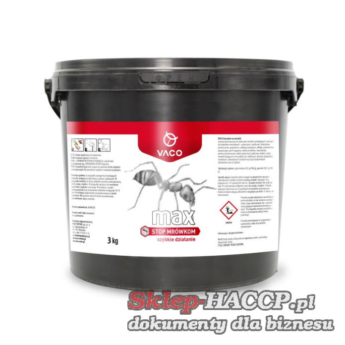 Czerwony proszek na mrówki 3kg Vaco Max - mrówki w ogrodzie